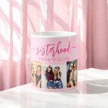 Mug Soeurs Hot Rose 3 Photo Collage<br><div class="desc">Célébrez la soif avec la Mug à café cadeau de conserves 3 Photo Collage Keepsaké. Cette tasse vibrante présente un magnifique collage de trois photos chères, capturant des moments spéciaux partagés avec vos soeurs. Le design rose-chaud apporte une touche amusante et élégante, ce qui en fait une pièce exceptionnelle pour...</div>