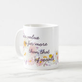 Mug Soeurs JW personnalisées cadeaux - Proverbes 3:15  (Devant gauche)