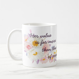 Mug Soeurs JW personnalisées cadeaux - Proverbes 3:15 