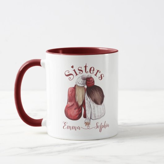 Mug Soeurs mignonnes frères jumeaux (Gauche)