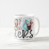 Mug Soeurs mignonnes Pour toujours Amis 3 Photos (Devant droit)