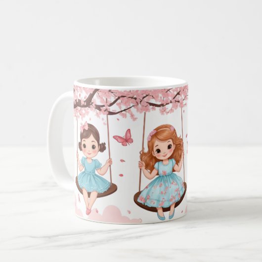 Mug Soeurs pivotantes enchantées (Devant gauche)