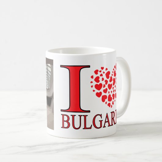Mug Sofia, visite Bulgarie J'aime (Devant droit)