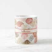 Mug Soft Coastal Seashell Beach Pattern (Centre)