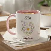 Mug Soft Daisy Birth Flower – Personalized April Gift