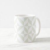 Mug Soft Gray Geometric Art Deco (Devant droit)