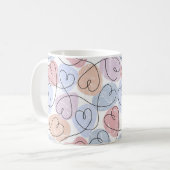Mug Soft Hearts : Continuous Line Valentine's (Devant gauche)