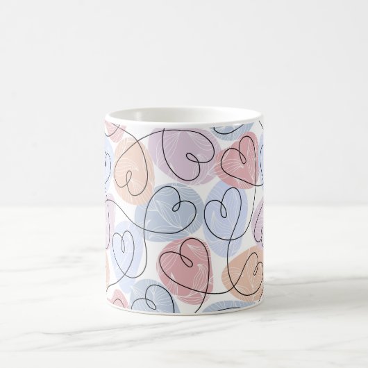 Mug Soft Hearts : Continuous Line Valentine's (Centre)