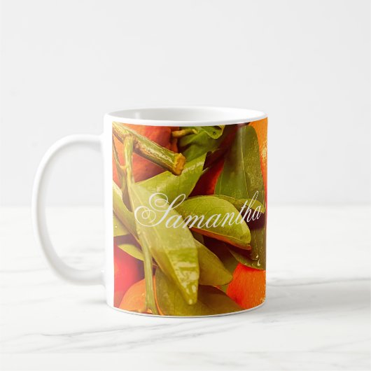Mug Soft Orange Fruit Aesthétique (Gauche)