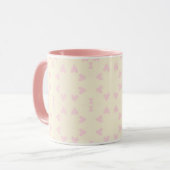 Mug Soft Pink Heart Pattern – Cute Aesthetic Seamless  (Devant gauche)
