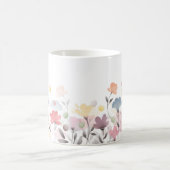 Mug Soft Pretty Watercolor Art Flowers (Centre)