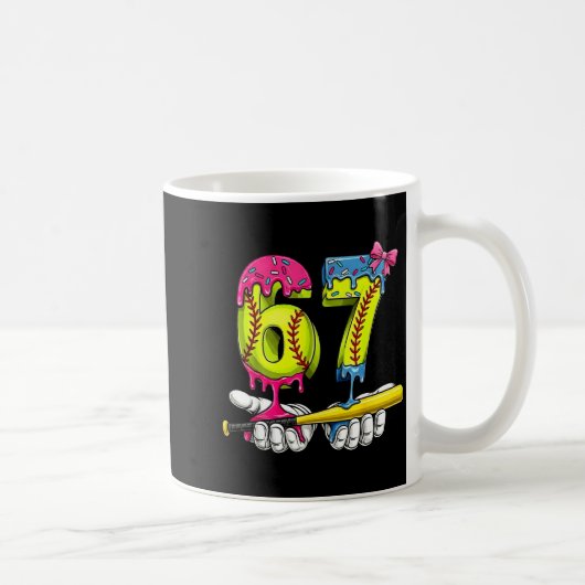 Mug Softball 67 Ice Cream Drip Six Seven Boys Funny Me (Droite)