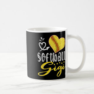 Mug Softball Cœur Softball Gigi Famille Assortis 