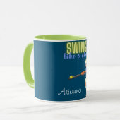 Mug Softball comme une fille (Devant gauche)