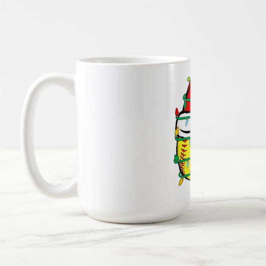 Mug Softball de Noël (Gauche)
