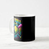 Mug Softball Girl Drip Funny Softball Player  (Devant gauche)