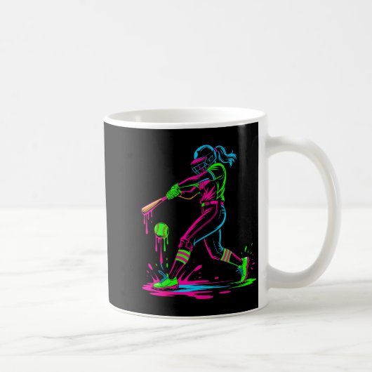 Mug Softball girl ice cream softball drip  (Droite)