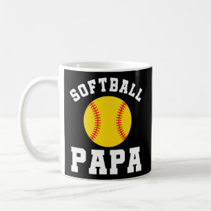 Mug Softball Papa Grandpa Family Softball Team