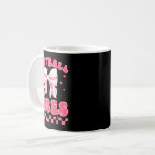 Mug Softball Vibes Softball Couqette Groovy Softball G (Devant gauche)