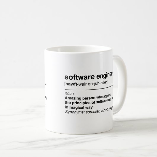 Mug Software Engineer (Devant droit)