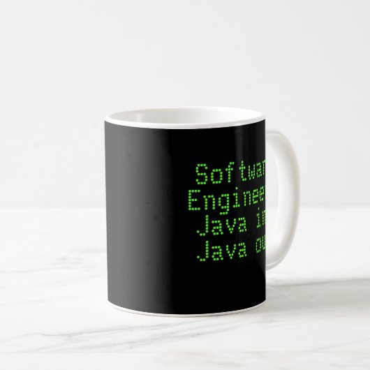 Mug Software Engineer : Java dans Java (Devant droit)