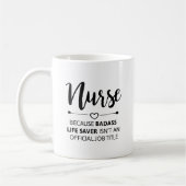 Mug Soignez puisque la vie de Badass (Gauche)