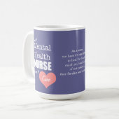 Mug Soin de Soins-Je de santé mentale+Coeur rose (Devant gauche)