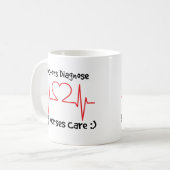 Mug Soin d'infirmières - cadeaux d'infirmière de RN (Devant gauche)