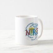 Mug Soins cardiaques Infirmière Motto (Devant droit)