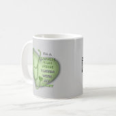 Mug Soins cardiaques verts infirmière (Devant gauche)