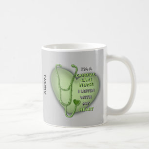 Mug Soins cardiaques verts infirmière