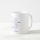 Mug Soins de santé à domicile Infirmière Coeur (Devant droit)