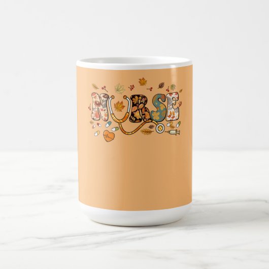 Mug Soins infirmiers Thanksgiving Day Stethoscope Fall (Centre)
