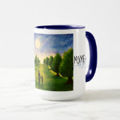 Mug Soirée au clair de lune moderne avec arbres marcha (Devant droit)