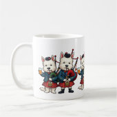 Mug Soirée Burns Terrier West Highland Cornemuseux (Gauche)