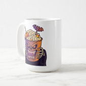 Mug Soirée cinéma fantôme Halloween (Devant gauche)