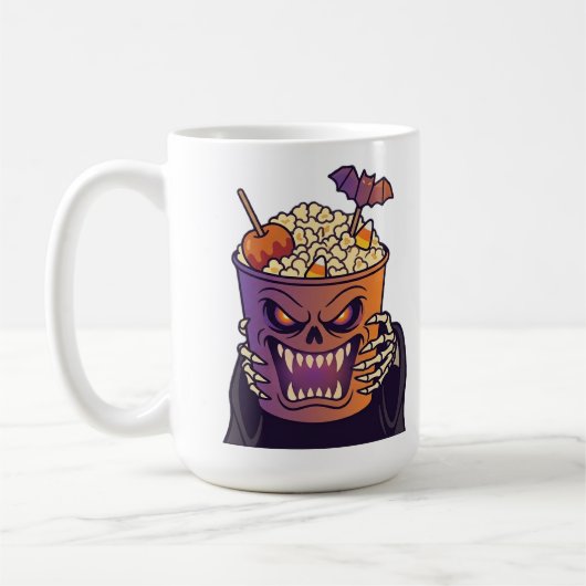 Mug Soirée cinéma fantôme Halloween (Gauche)