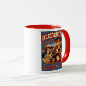 Mug Soirée Cinéma - Meilleur Ami à Fourrure - Chat et (Devant droit)