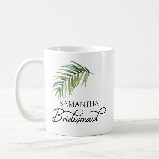 Mug Soirée de mariée Palm Leaf (Gauche)