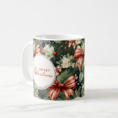 Mug Soirée de Noël élégante personnalisée (Devant gauche)