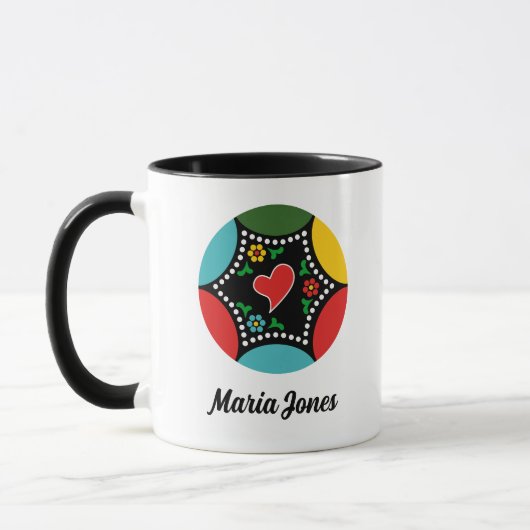 Mug Soirée de Noël et cadeaux portugais (Gauche)