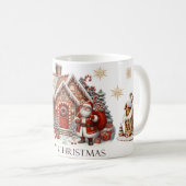 Mug Soirée de Noël moderne (Devant droit)