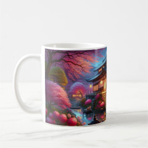 Mug Soirée de printemps dans un jardin japonais