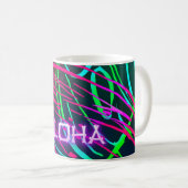 Mug Soirée Électrique Tropicale Néon Paradis Aloha (Devant droit)