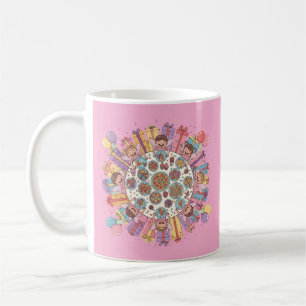 Mug Soirée Fée à thème rose pour enfants