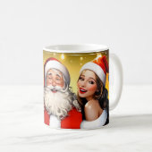 Mug Soirée festive de Père Noël salée avec Noël (Devant droit)