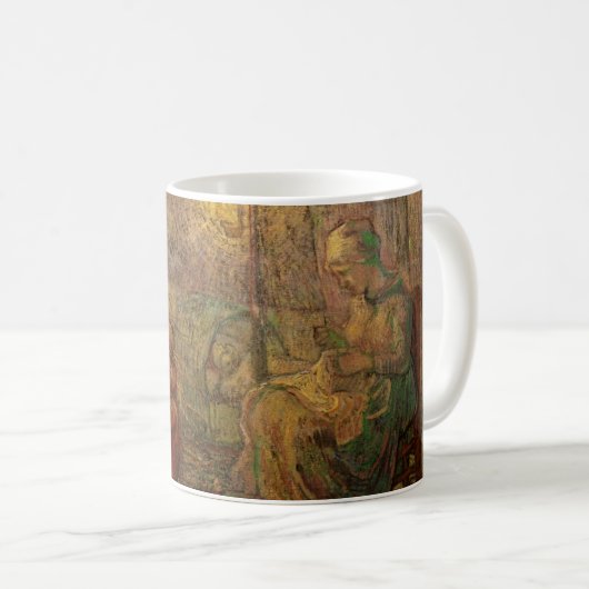 Mug Soirée - La Veillée par Vincent van Gogh (Devant droit)