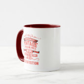 Mug Soirée personnalisée de trente vintages 30e annive (Devant gauche)