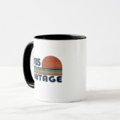 Mug Soirée personnalisée Quarante vintage 40e annivers (Devant gauche)