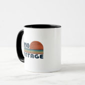 Mug Soirée personnalisée vintage de 35 ans (Devant gauche)